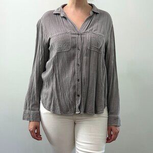 Rock & Republic Grey Button-Down Shirt